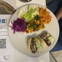 Bao buns  at Bailgate Deli in Lincoln