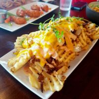Philly cheese steak fries  at Morels Cafe in Louisville