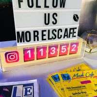 Instagram info at Morels Cafe in Louisville