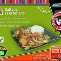 Saltado vegetariano at Sabor Peruano Brasil - Food Truck in Sao Paulo