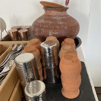 Help yourself water  at Eliane in Sunningdale