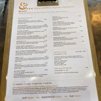 Brunch menu   at Eliane in Sunningdale