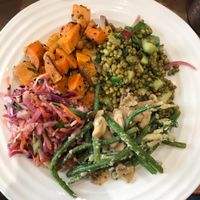 A selection of delicious and healthy salads at Eliane in Sunningdale