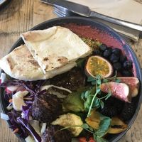 Vegan winter nourish bowl  at The Curious Kitchen in Brixham