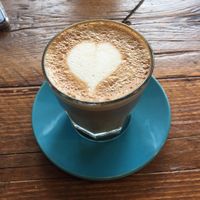 Oat milk flat white at The Curious Kitchen in Brixham