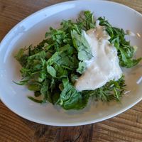 Mixed herbs salad at Asanami in Shirahama