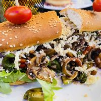 Cheese steak sandwich   at Fratello Vegan in Cuenca