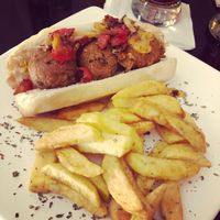 Hot Dog - very delicious  at Fratello Vegan in Cuenca