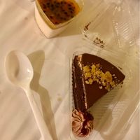 Organic soy yoghurt with passion fruit & chocolate cake sooo good  at Blossom Rena Vegan Cafe 貝多蕾納 in Taipei