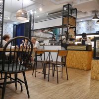 Inside the restaurant (view of the kitchen) at Blossom Rena Vegan Cafe 貝多蕾納 in Taipei