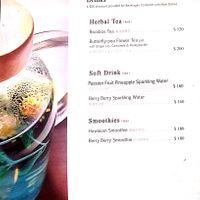 Menu as of today at Blossom Rena Vegan Cafe 貝多蕾納 in Taipei