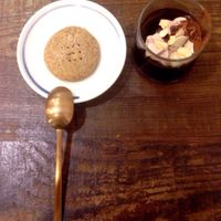 Two desserts included with the vegan braised pork rice set meal. at Blossom Rena Vegan Cafe 貝多蕾納 in Taipei