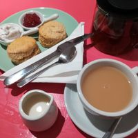 Delicious cream tea! With coconut cream and almond milk :)  at The Accidental Vegan Cafe in Honiton