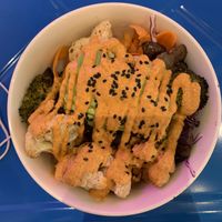 Savory brekkie bowl at Nourish Cafe in San Francisco