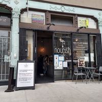 Store front at Nourish Cafe in San Francisco