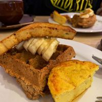  Breakfast waffles at Nourish Cafe in San Francisco