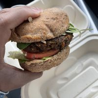 Veggie Burger  at Nourish Cafe in San Francisco