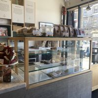 Bakery case  at Nourish Cafe in San Francisco