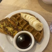Waffle  at Nourish Cafe in San Francisco