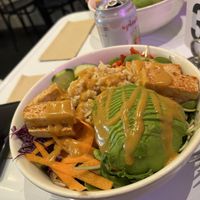 Bibimbap bowl. Not very spicy.    at Nourish Cafe in San Francisco
