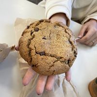 Chocolate chp cookie   at Nourish Cafe in San Francisco