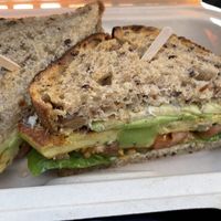 Frittata sandwich   at Nourish Cafe in San Francisco