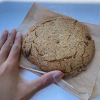 Chocolate Chip Cookie - massive! at Nourish Cafe in San Francisco