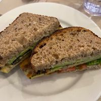 Frittata sandwich   at Nourish Cafe in San Francisco