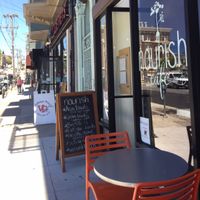 store front at Nourish Cafe in San Francisco