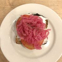 Cream cheese toast at Nourish Cafe in San Francisco