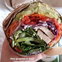 Awesome wrap! at Nourish Cafe in San Francisco