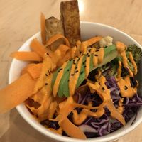 Savory breakfast bowl.  at Nourish Cafe in San Francisco