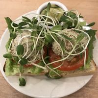 ‘Tuna’ sandwich  at Nourish Cafe in San Francisco