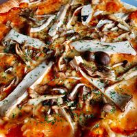 Mixed Mushroom Pizza (Vegan) at Hobgoblin - Roppongi in Tokyo