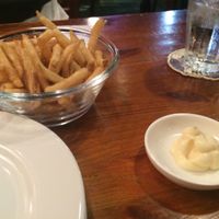 crispy fries with vegan mayo at Hobgoblin - Roppongi in Tokyo