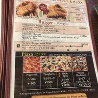 Food menu 2 at Hobgoblin - Shibuya in Tokyo