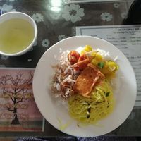 Còm Dià, Rice with vegetables, tofu 12k at Dieu Lac in Hue