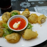 Mushroom dumplings at Dieu Lac in Hue