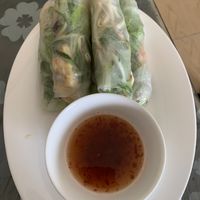 Fresh spring rolls  at Dieu Lac in Hue