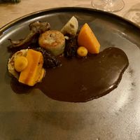 Main course: small and a bit too salty, but nice at Morris and Bella in Amsterdam