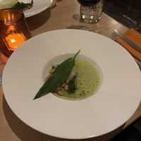 Lemon beans and wild garlic  at Morris and Bella in Amsterdam