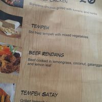 Tempeh at the vietnamese food.  at Lyric Square Market in West London