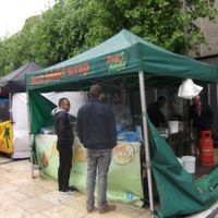 Falafel stand. Best on Thursday. The one on Friday is not that good.  at Lyric Square Market in West London