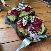 Avocado toast, tasty  at Raw Love - Downtown Tulum in Tulum