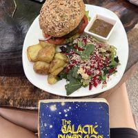 Best burger ever   at Raw Love - Downtown Tulum in Tulum