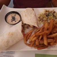 Falafel wrap at Tahina in Tours