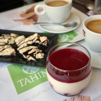 Tiramisu + Halva at Tahina in Tours