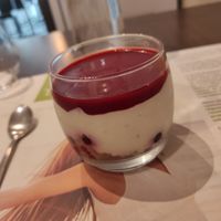 Tiramisu fruits rouges at Tahina in Tours