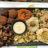 The sharing platter (the normal/small size) at Tahina in Tours