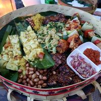 Traditional Balinese vegan fest for 2 people.  at Amarta Beach Cottage in Manggis